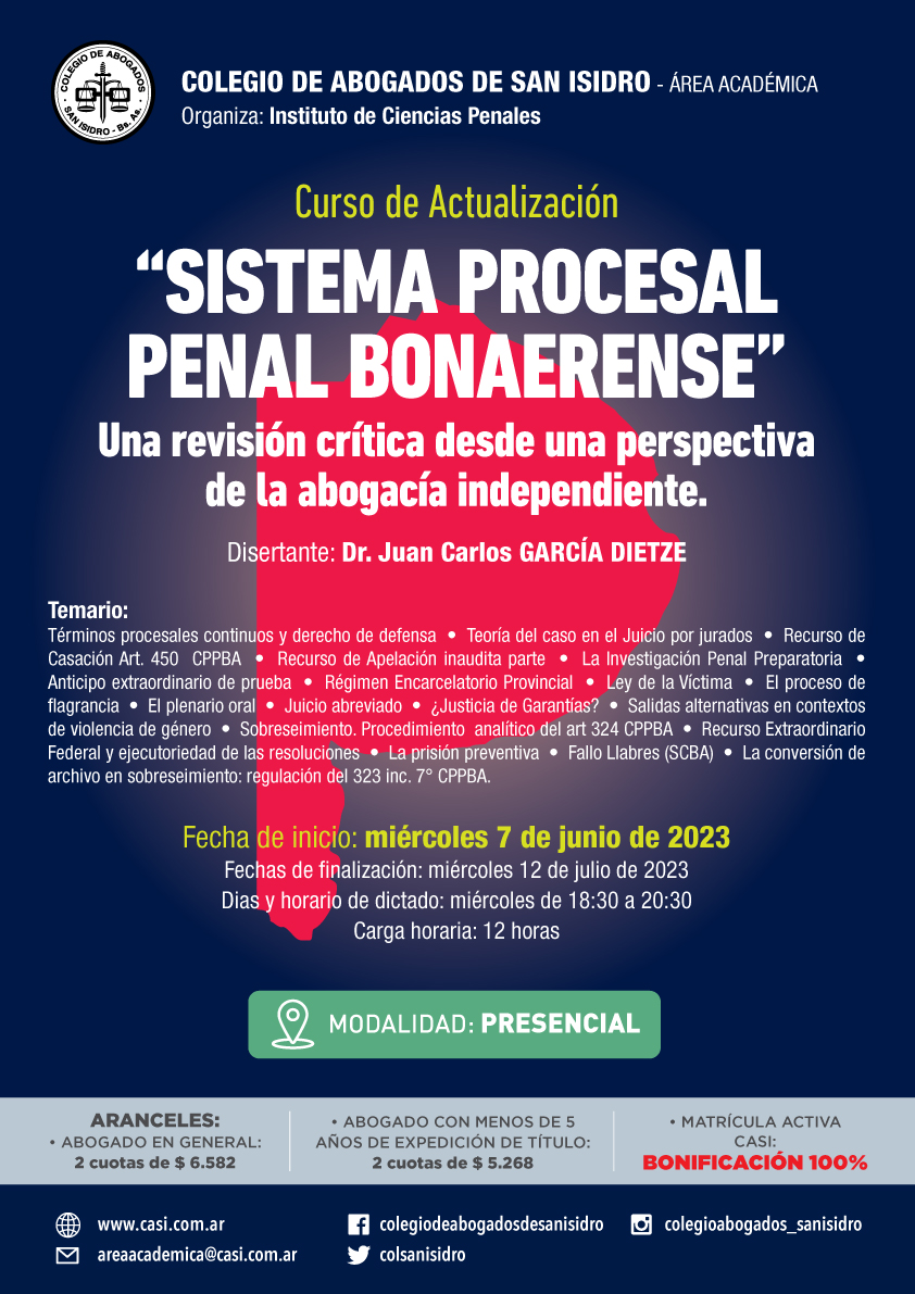 sistema procesal penal bonaerense