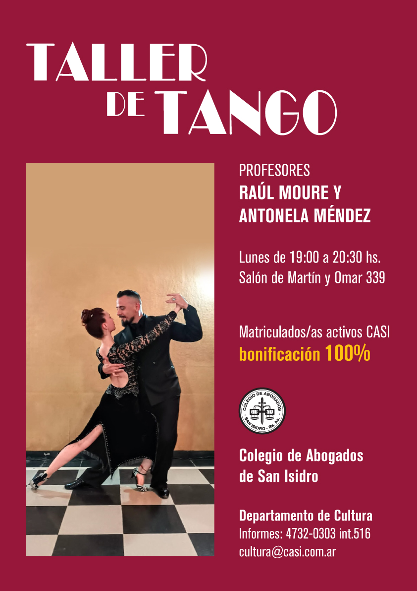 Tango en el Colegio de Abogados de San Isidro