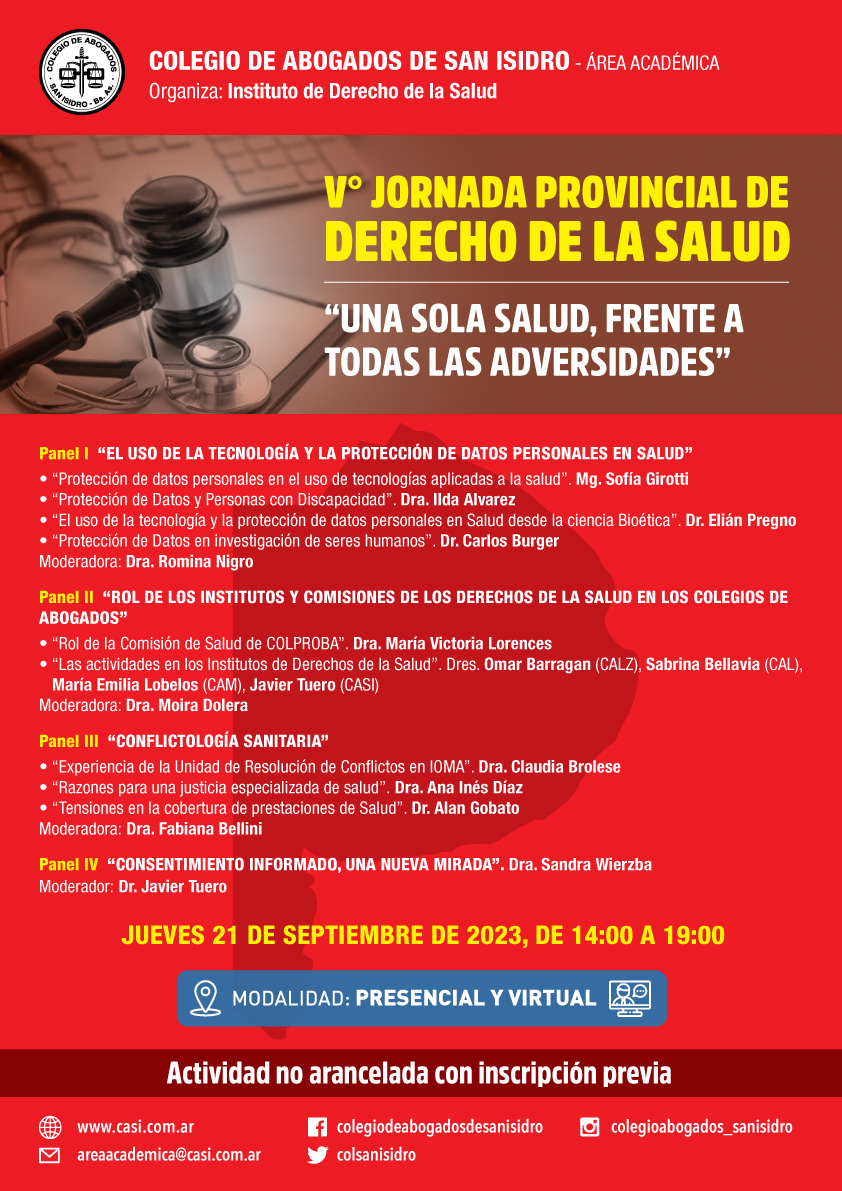 V Jornada provincial de Derecho de la Salud