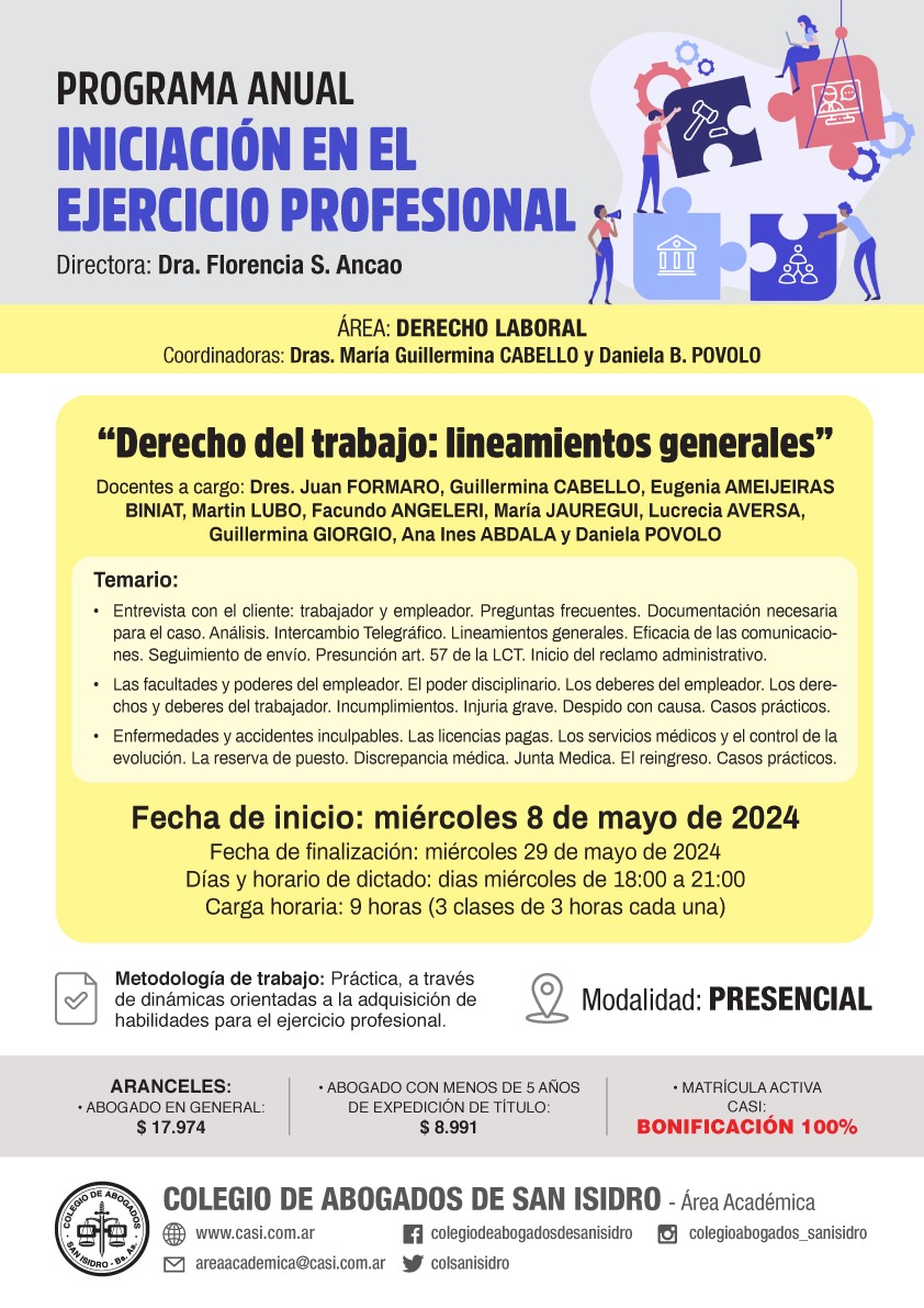 derecho del trabajo: lineamientos generales