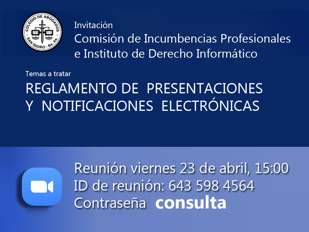 Comisión de Incumbencias Profesionales junto al Instituto de Derecho Informático