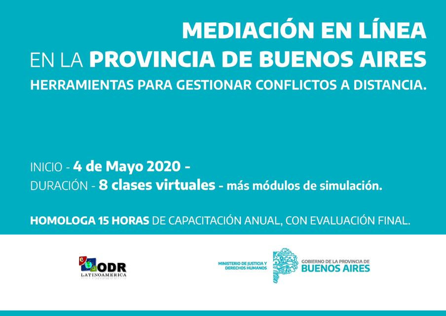 "Mediación en línea" en la provincia de Buenos Aires