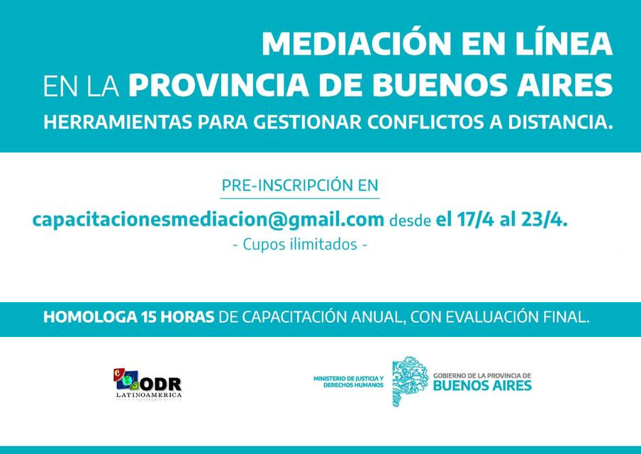 "Mediación en línea" en la provincia de Buenos Aires