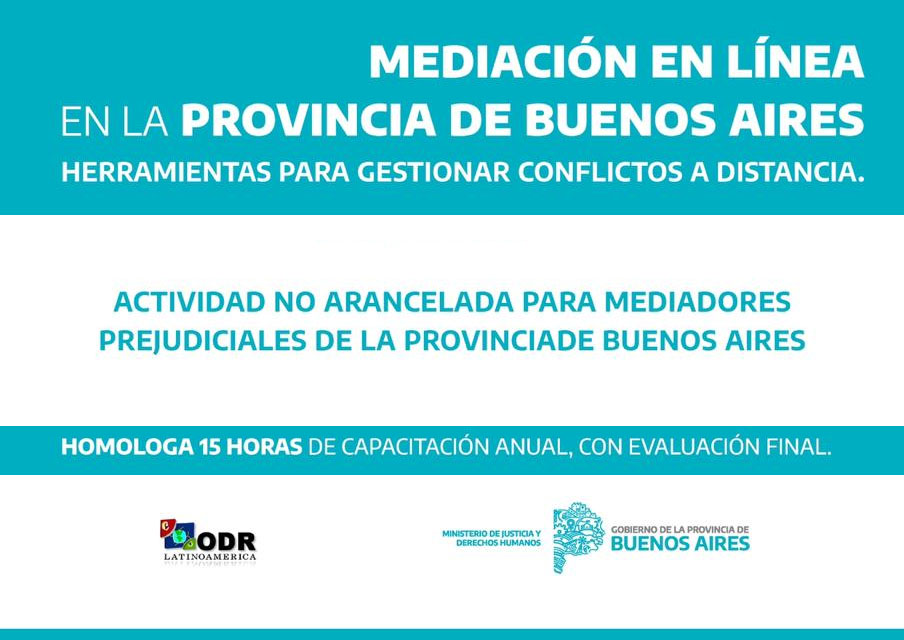 "Mediación en línea" en la provincia de Buenos Aires