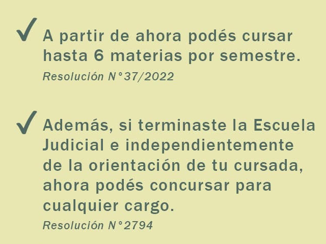 Modificaron el Reglamento de la Escuela Judicial