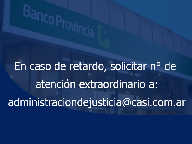 Reclamo al Banco Provincia. Canal de comunicación para retardos de atención en San Isidro