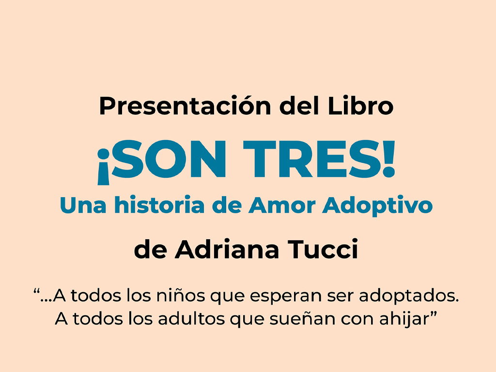 Libros | Adriana Tucci, presenta "Son tres"