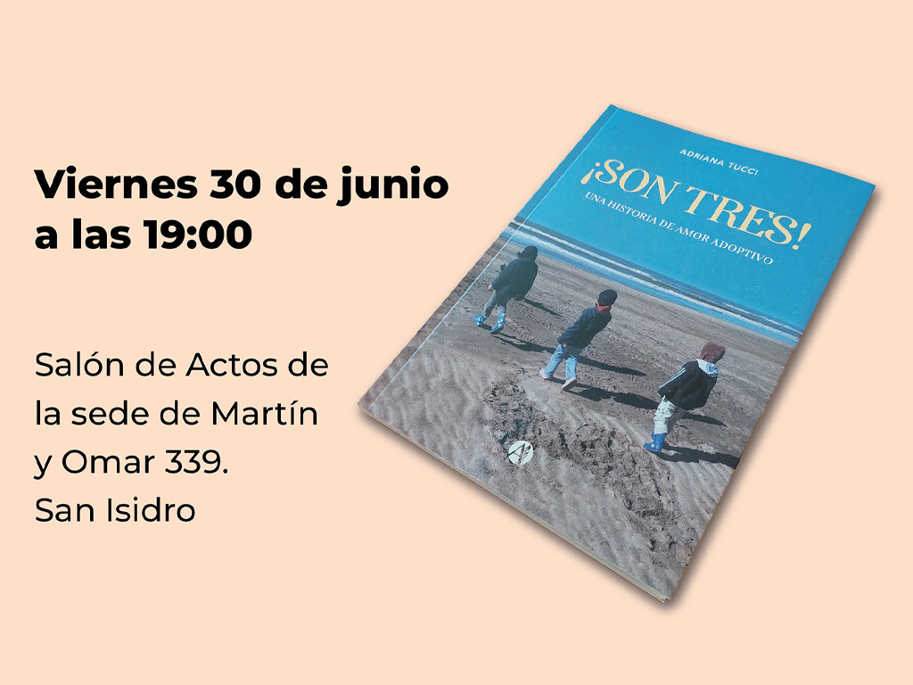 Libros | Adriana Tucci, presenta "Son tres"