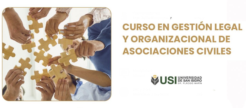 USI| Curso en Gestión Legal y Organizacional de Asociaciones Civiles