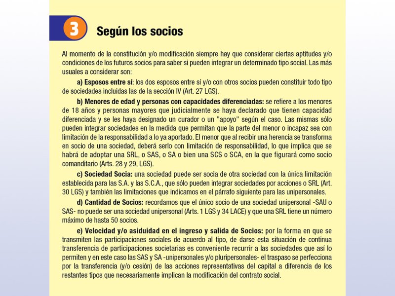 Asesoría legal | Elección del tipo societario