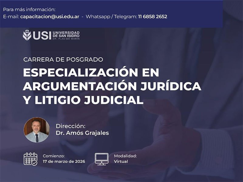 Especialización en argumentación jurídica y litigio judicial