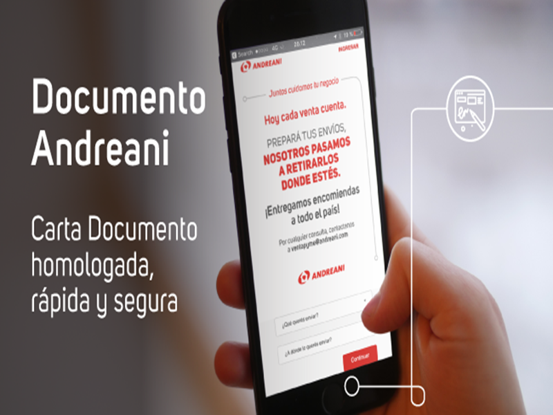 Carta de Documento Online Andreani