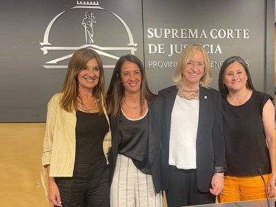 Dras. Adriana Cecilia Coliqueo, María Victoria Lorences, Hilda Kogan y Guillermina Soria