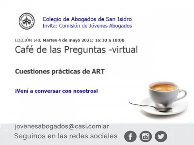 Café de las Preguntas -virtual- CXLVIII: 4 de mayo de 2021, 16:30