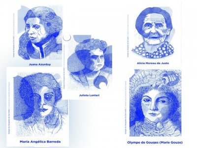 Mujeres destacadas. Ilustraciones María Adela Dobalo
