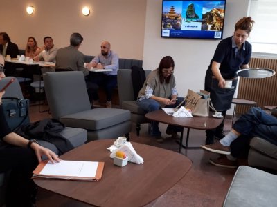 Inauguración. "Zona de cafetería" en la Sala de Profesionales