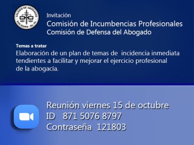 Reunión: viernes 15 de octubre de 2021, 15:00