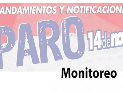 14/11 Monitoreo. Paro Oficina Mandamientos