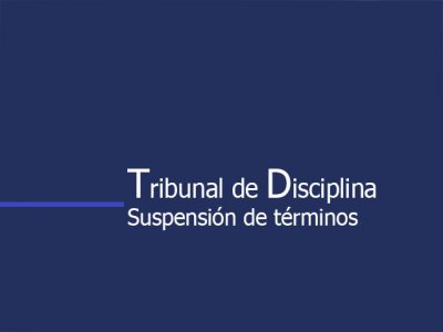 Suspensión de términos 24/5