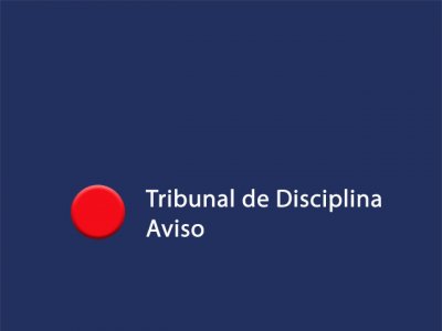 aviso del Tribunal de Disciplina