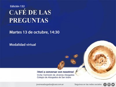 Café de las Preguntas -virtual- CXXXII, 13 de octubre