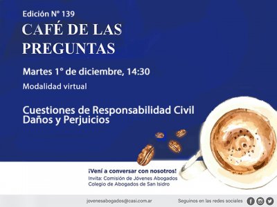 Café de las Preguntas -virtual- CXXXIX, 1° de diciembre, 14:30