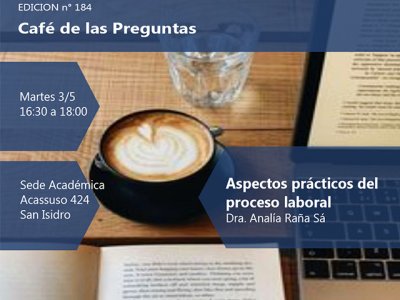 Café de las Preguntas CLXXXIV: martes 3/5/22, 16:30 -presencial-