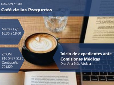 Café de las Preguntas CLXXXVI: martes 17/5/22, 16:30 -virtual-
