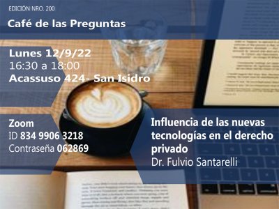 Café de las Preguntas CC: lunes 12/9/22, 16:30 