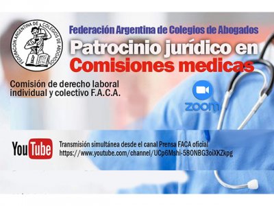 Patrocinio Jurídico en Comisiones Médicas: 6 y 10 de noviembre