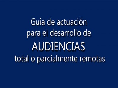 Realización de audiencias de modo total o parcialmente remoto