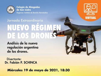 Nuevo régimen de los drones. Jornada extraordinaria