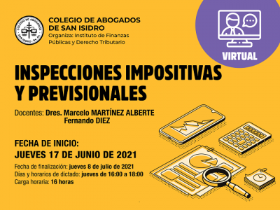 Inspecciones impositivas y previsionales. Curso virtual