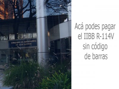 pagar iibb sin código de barras