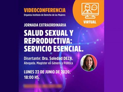 Salud sexual y reproductiva. Servicio esencial. Videoconferencia: 22/6/20