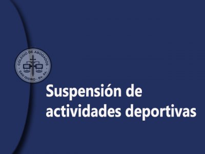 suspensión actividades deportivas