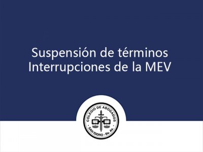 Exhortación a la SCBA. Suspensión de términos