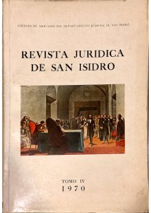 Revista Jurídica de San Isidro - Serie histórica | 1970 Tomo IV