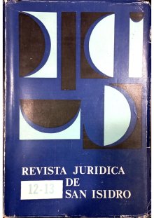 Revista Jurídica de San Isidro - Serie histórica | 1977 Tomo XII- XIII