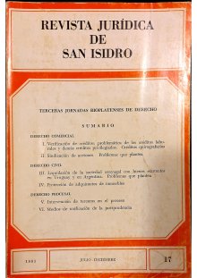 Revista Jurídica de San Isidro - Serie histórica | 1981  Tomo XVII