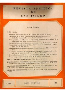 Revista Jurídica de San Isidro - Serie histórica | 1985 Tomo XXI