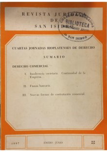 Revista Jurídica de San Isidro - Serie histórica | 1987 Tomo XXI