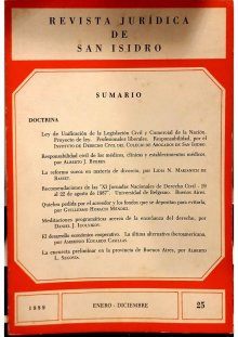 Revista Jurídica de San Isidro - Serie histórica | 1989 Tomo XXV