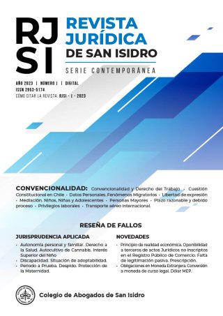 Revista Jurídica de San Isidro- Serie contemporánea N° 1
