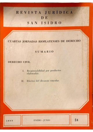 Revista Jurídica de San Isidro - Serie histórica | 1988 Tomo XXIV