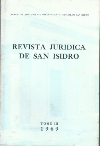 Revista Jurídica de San Isidro - Serie histórica | 1968 Tomo III