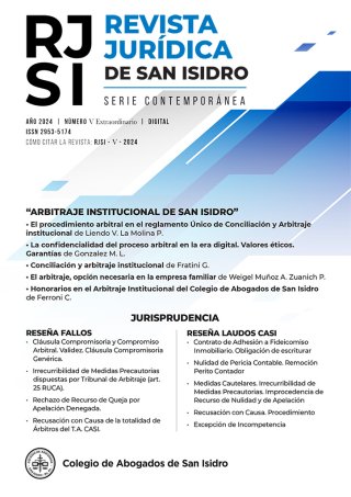 Revista Jurídica de San Isidro V| Serie Contemporánea -N° 5, extraordinario-