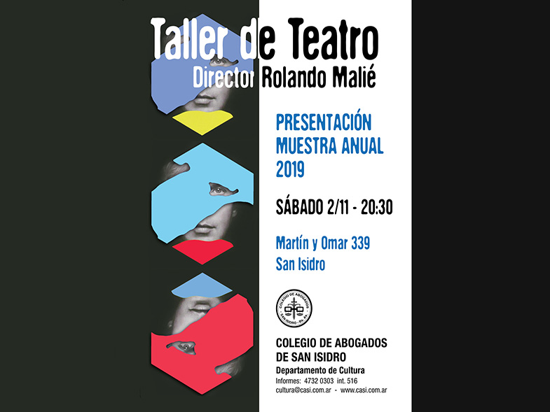 Taller de Teatro.Muestra anual:  2 de noviembre 2019