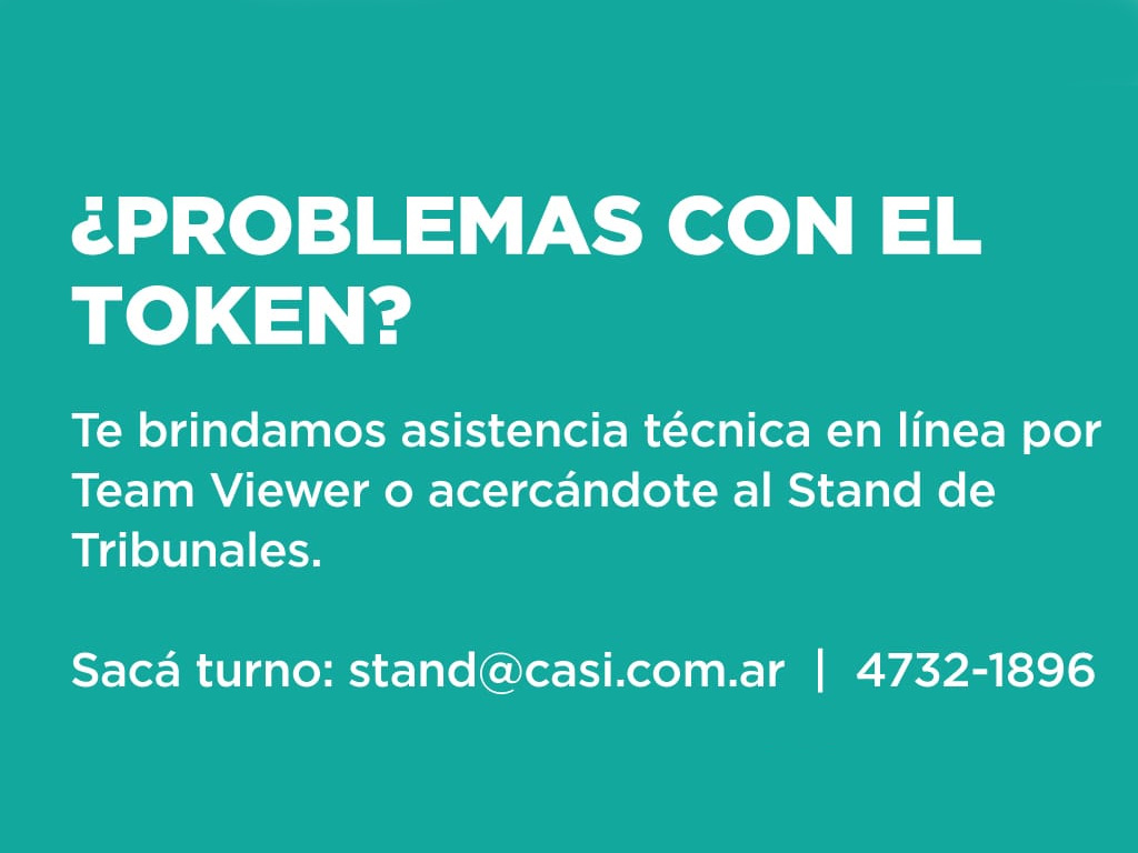 ¿Problemas con el token?