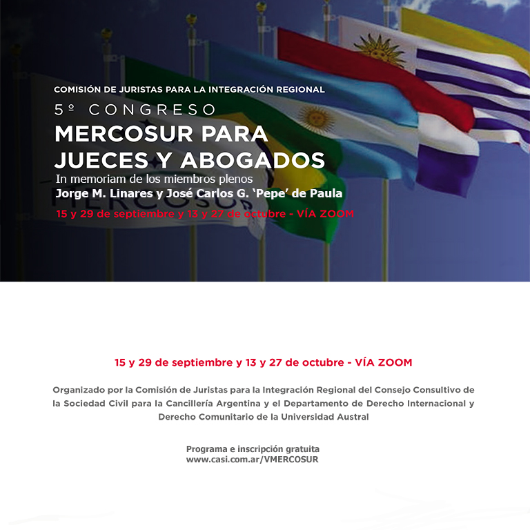 V Congreso: Mercosur para Jueces y Abogados